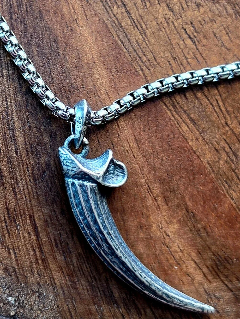 David Yurman Sterling Silver Claw Amulet On A 22
